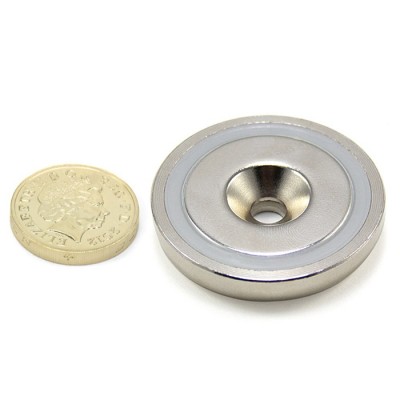 NiCuNi-plated Sintered Neodymium Pot Magnet For Sale