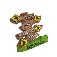 Gold coast Perth Sydney Australia Souvenir Collection 3D Fridge Refrigerator Magnet Hand Made Resin